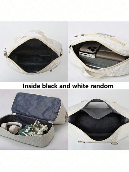 2PCS Large Capacity Travel Duffel Bag, Wet and Dry Separation Fitness Bag, Weekend Overnight Shoulder Bag, Hospital Necessary Mommy Bag, Travel Bag, Holiday Bag, Weekend Bag, Overnight Bag, with a Pull Bar Bag, with Shoe Storage, Boarding Bag, Cosmetics S