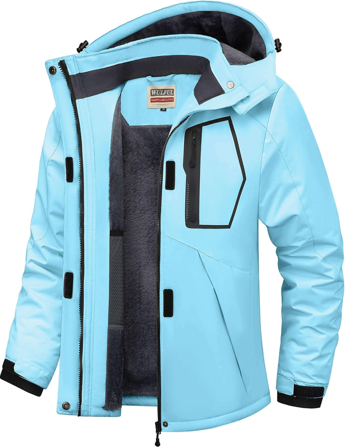 Women'S Waterproof Ski Jacket Warm Winter Coats Windproof Winter Jackets for Women Fleece Lined Windbreaker with Hood
