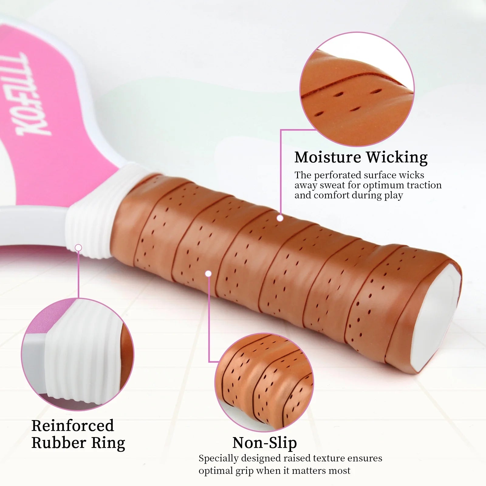 Pickleball Paddles Pickleball Rackets Set Lightweight Fiberglass Surface&Honeycomb Core Pickleball Set Pink and Green Gifts for Women Girls Beginners