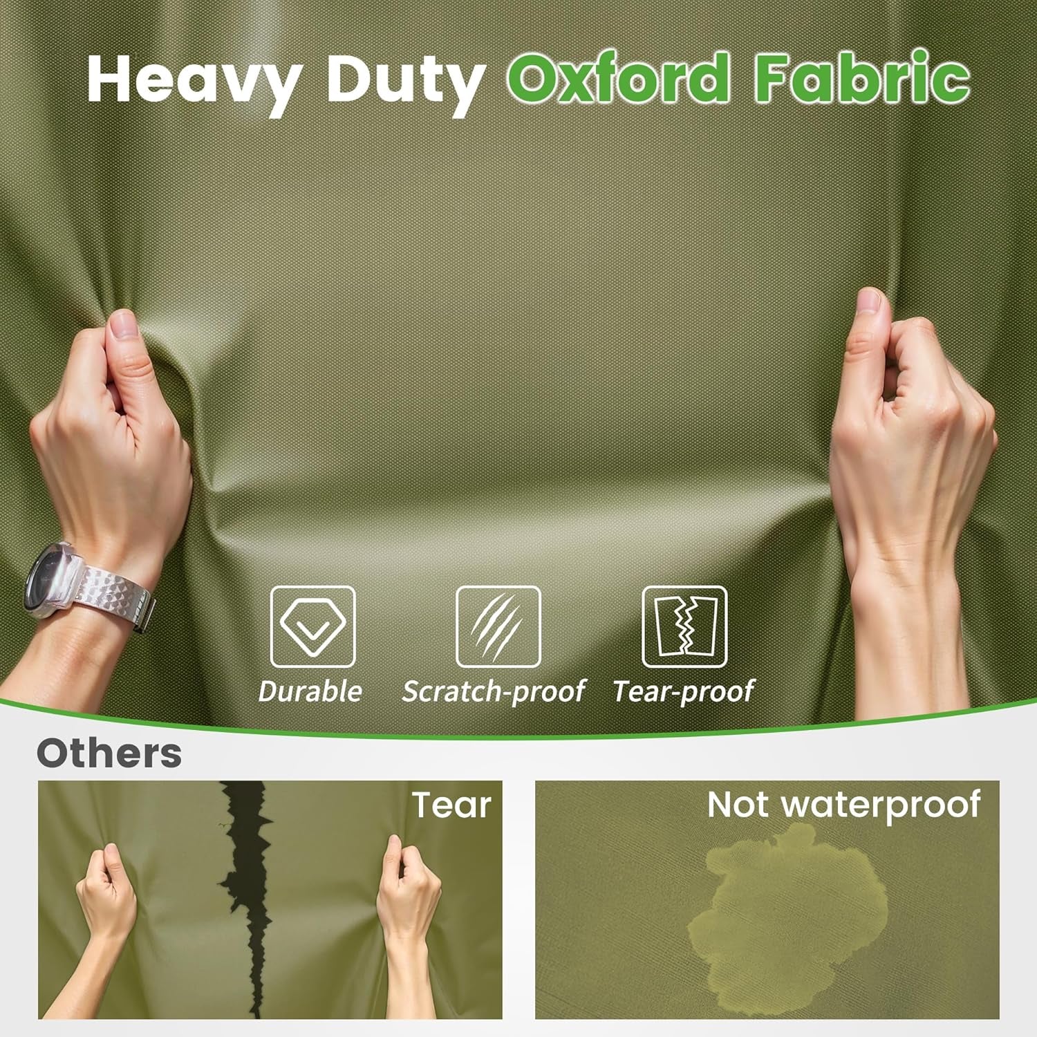 Golf Cart Cover 2/4/4+2 Passenger for Yamaha EZGO Club Car, Heavy Duty 420D Waterproof Windproof Durable Polyester Golf Cart Cover with 3 Zipper Doors for All-Weather Protection (Black/Silver)