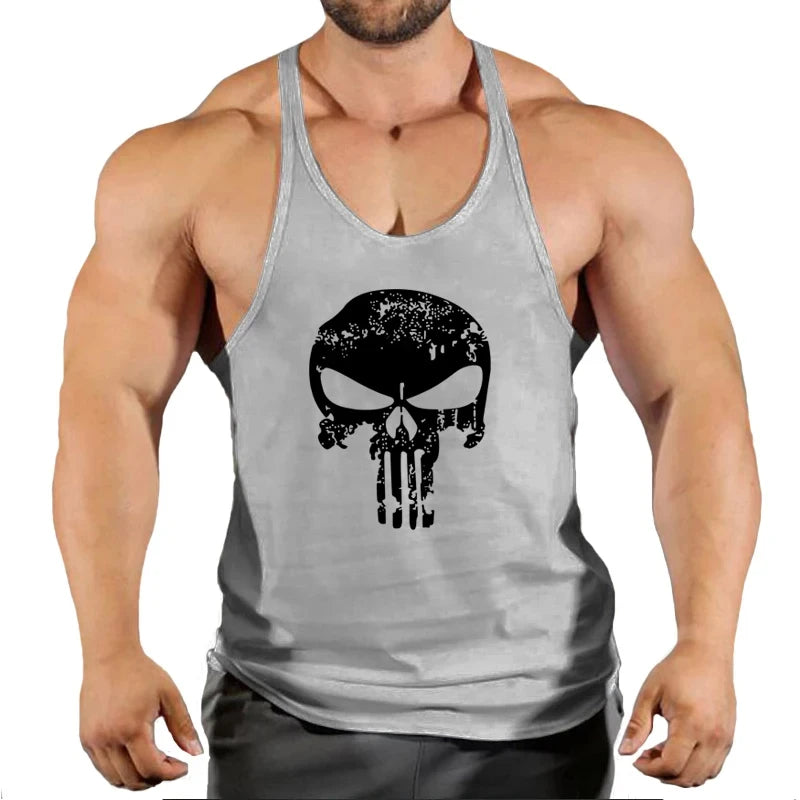Top Gyms Men's Clothes Tank Vest Gym Shirt Undershirt Man Sportswear Bodybuilding Workout Vests Muscle Clothing Brand Fitness
