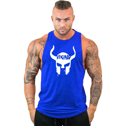 Gym Top Men Shirt Man Muscle Fit T-shirt Fitness Bodybuilding Stringer Vest Clothes Clothing Men's Singlets Muscular T-shirts
