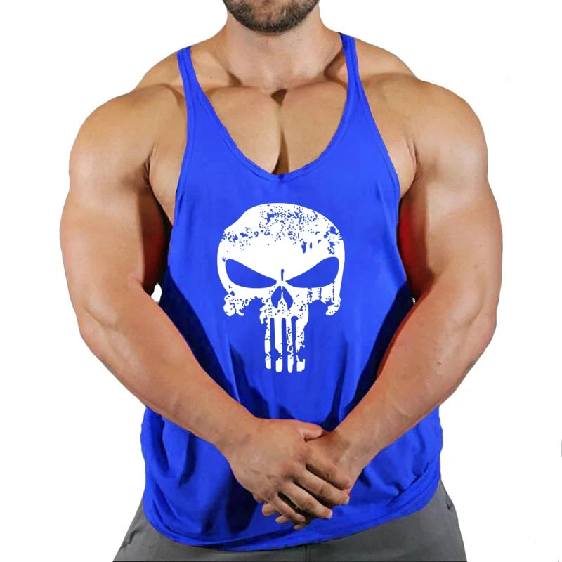 Top Gyms Men's Clothes Tank Vest Gym Shirt Undershirt Man Sportswear Bodybuilding Workout Vests Muscle Clothing Brand Fitness