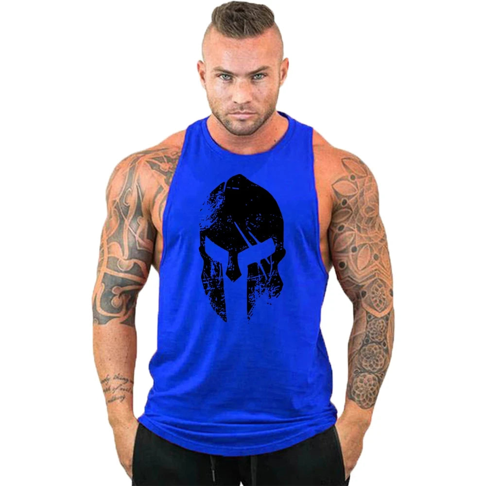 Gym Top Men Shirt Man Muscle Fit T-shirt Fitness Bodybuilding Stringer Vest Clothes Clothing Men's Singlets Muscular T-shirts
