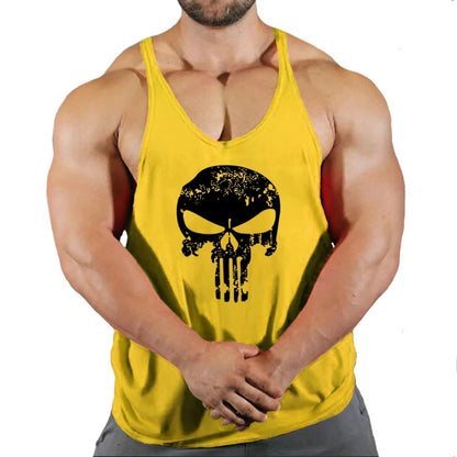 Top Gyms Men's Clothes Tank Vest Gym Shirt Undershirt Man Sportswear Bodybuilding Workout Vests Muscle Clothing Brand Fitness