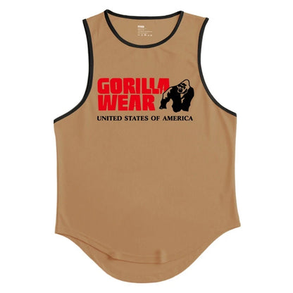 Gym Top Men Men's Clothing Fitness Clothes Shirt Bodybuilding Vests Man Vest Singlet Singlets Muscular Stringer T-shirts Tops