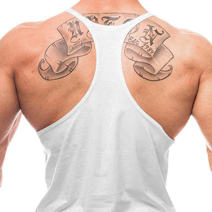 Muscle Tank Tops for Men Thin Strap Workout Stringer Sleeveless Shirts Loose Fit Gym Bodybuilding Moisture Wicking Shirts Men