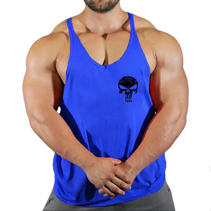 Top Gyms Men's Clothes Tank Vest Gym Shirt Undershirt Man Sportswear Bodybuilding Workout Vests Muscle Clothing Brand Fitness