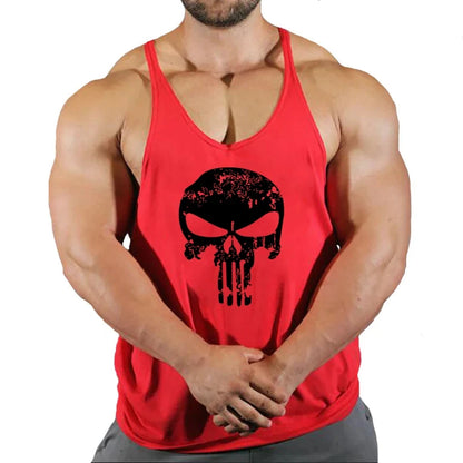 Top Gyms Men's Clothes Tank Vest Gym Shirt Undershirt Man Sportswear Bodybuilding Workout Vests Muscle Clothing Brand Fitness