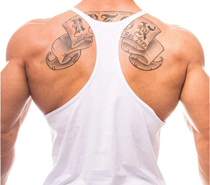 Top Gyms Men's Clothes Tank Vest Gym Shirt Undershirt Man Sportswear Bodybuilding Workout Vests Muscle Clothing Brand Fitness