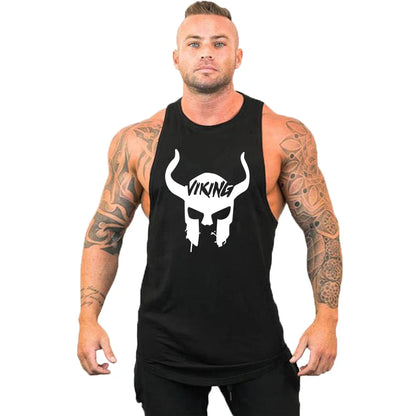 Gym Top Men Shirt Man Muscle Fit T-shirt Fitness Bodybuilding Stringer Vest Clothes Clothing Men's Singlets Muscular T-shirts