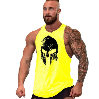 Gym Top Men Shirt Man Muscle Fit T-shirt Fitness Bodybuilding Stringer Vest Clothes Clothing Men's Singlets Muscular T-shirts