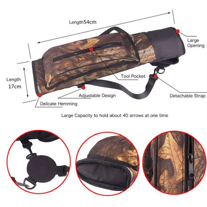 Hot 54Cm Archery Circle Fleece Arrow Pot Bag Shoulder Can Hang Large Capacity Arrow Bag Bow Quiver Arrow Pot Arrow Bag